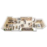 Sankalp Sierra Wadmukhwadi, Charholi 3 BHK Floor Plan Image